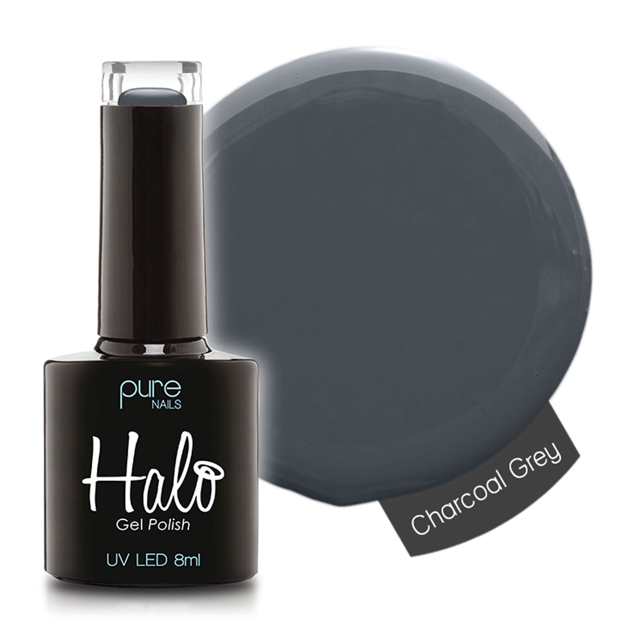 Halo Gel Polish 8ml Charcoal Grey - Siena Distribution