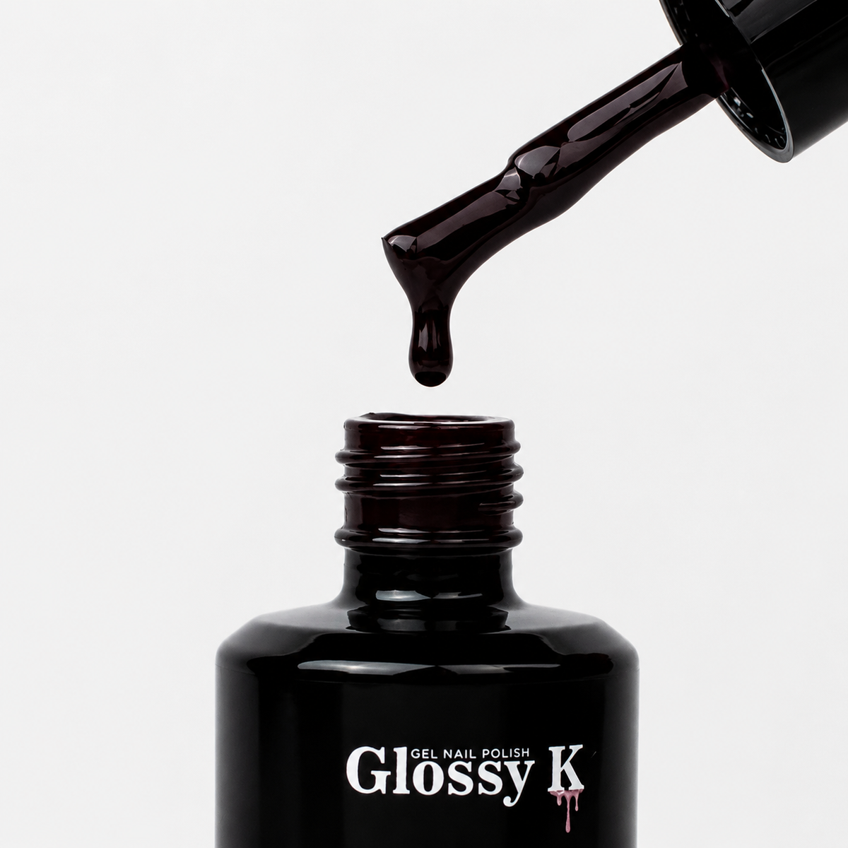 Glossy K Gel Polish 044 - Dark Burgundy (HEMA & TPO Free)