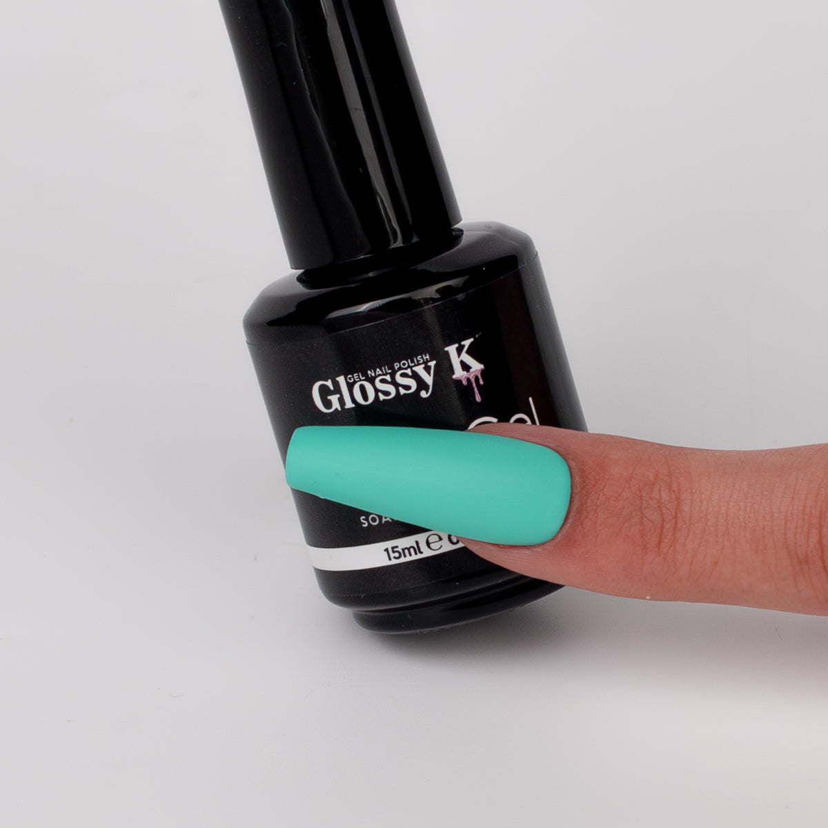 Glossy K Gel Polish 043 - Vibrant Turquoise (HEMA & TPO Free)