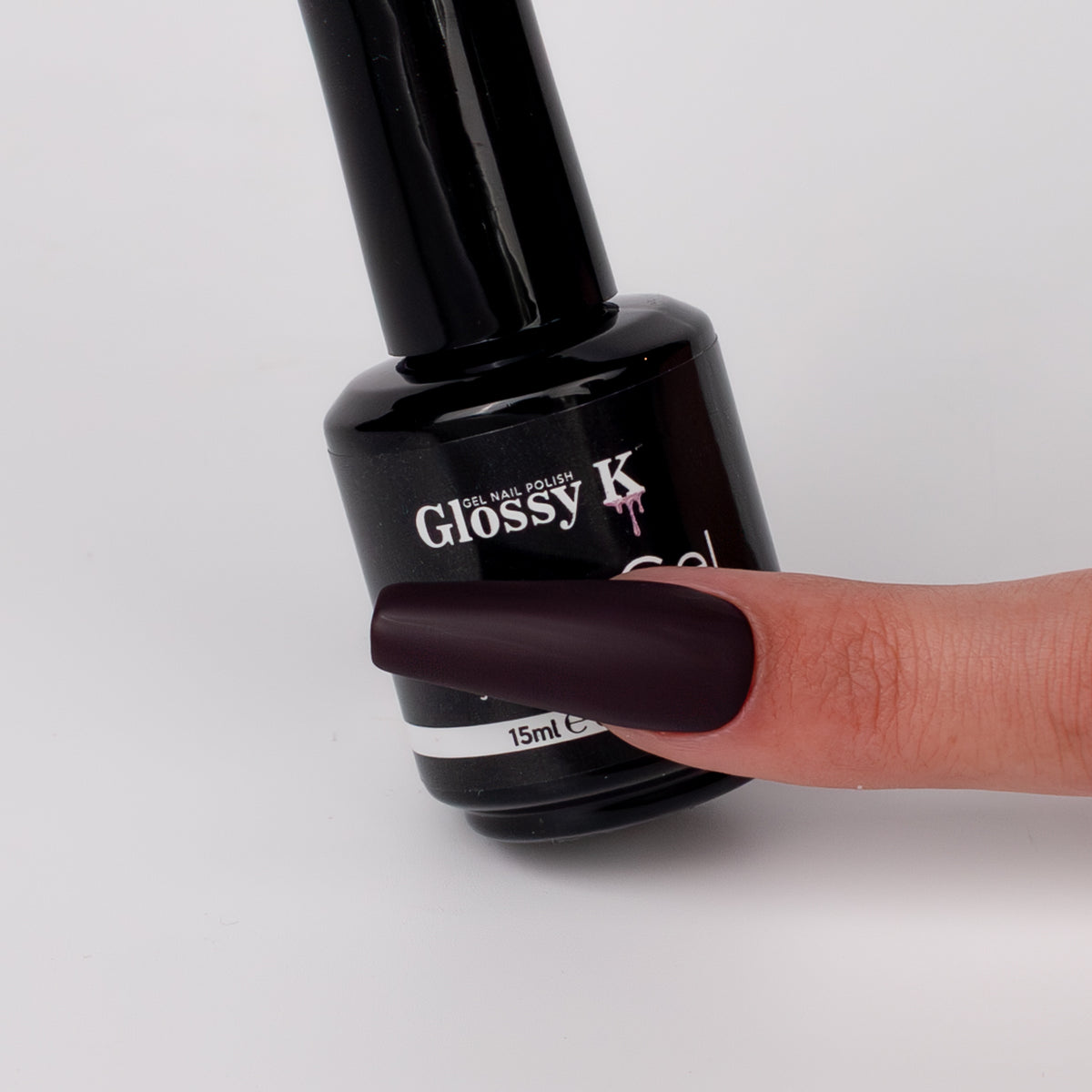 Glossy K Gel Polish 044 - Dark Burgundy (HEMA & TPO Free)