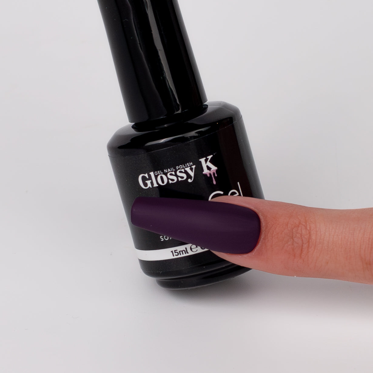 Glossy K Gel Polish 054 - Dark Purple (HEMA & TPO Free)