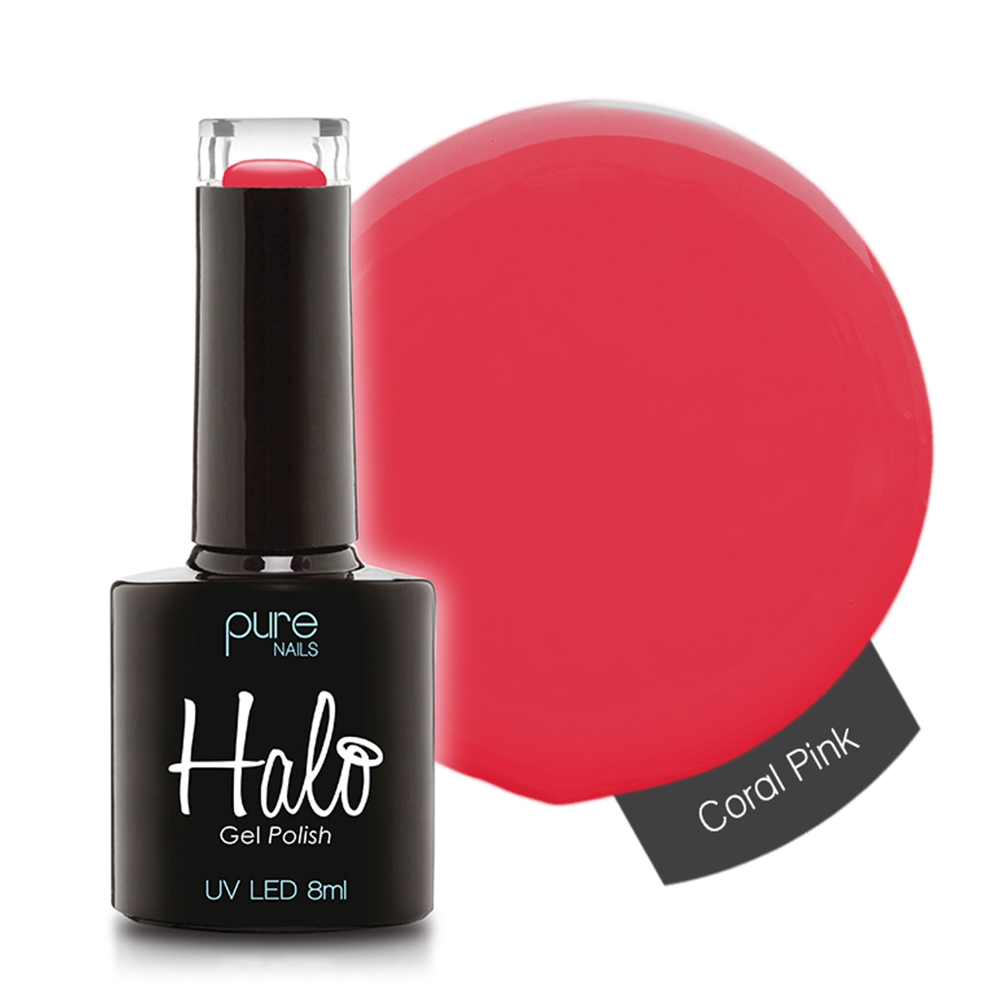 Halo Gel Polish 8ml Coral Pink - Siena Distribution