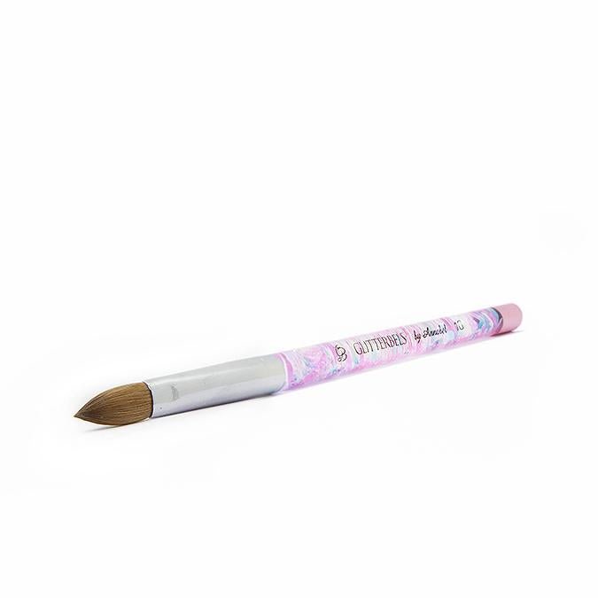 Pinched Pastel Glitter Acrylic Brush Size 10 - Siena Distribution