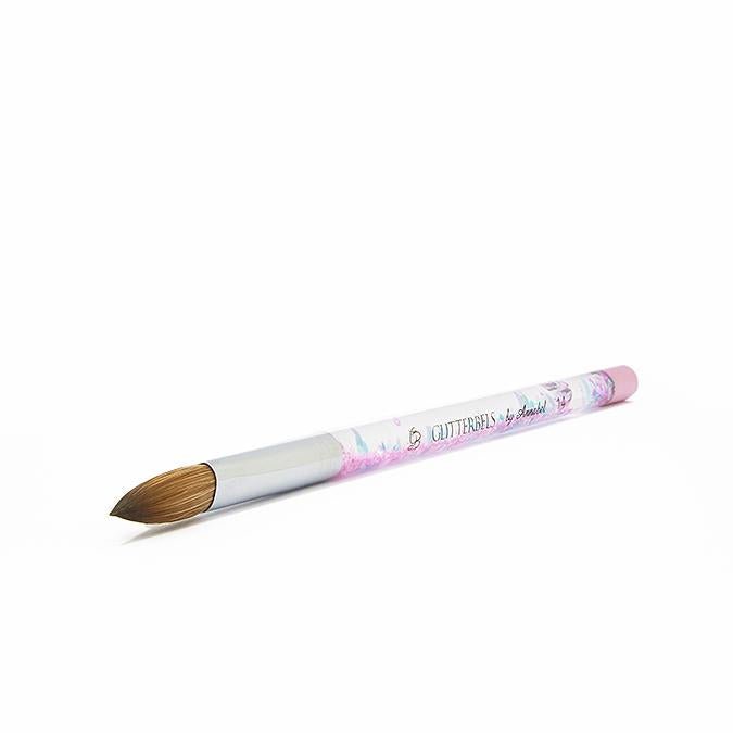 Pinched Pastel Glitter Acrylic Brush Size 14 - Siena Distribution